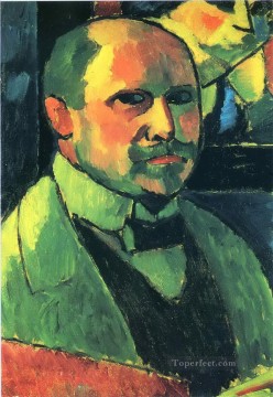 self portrait 1912 Alexej von Jawlensky Oil Paintings